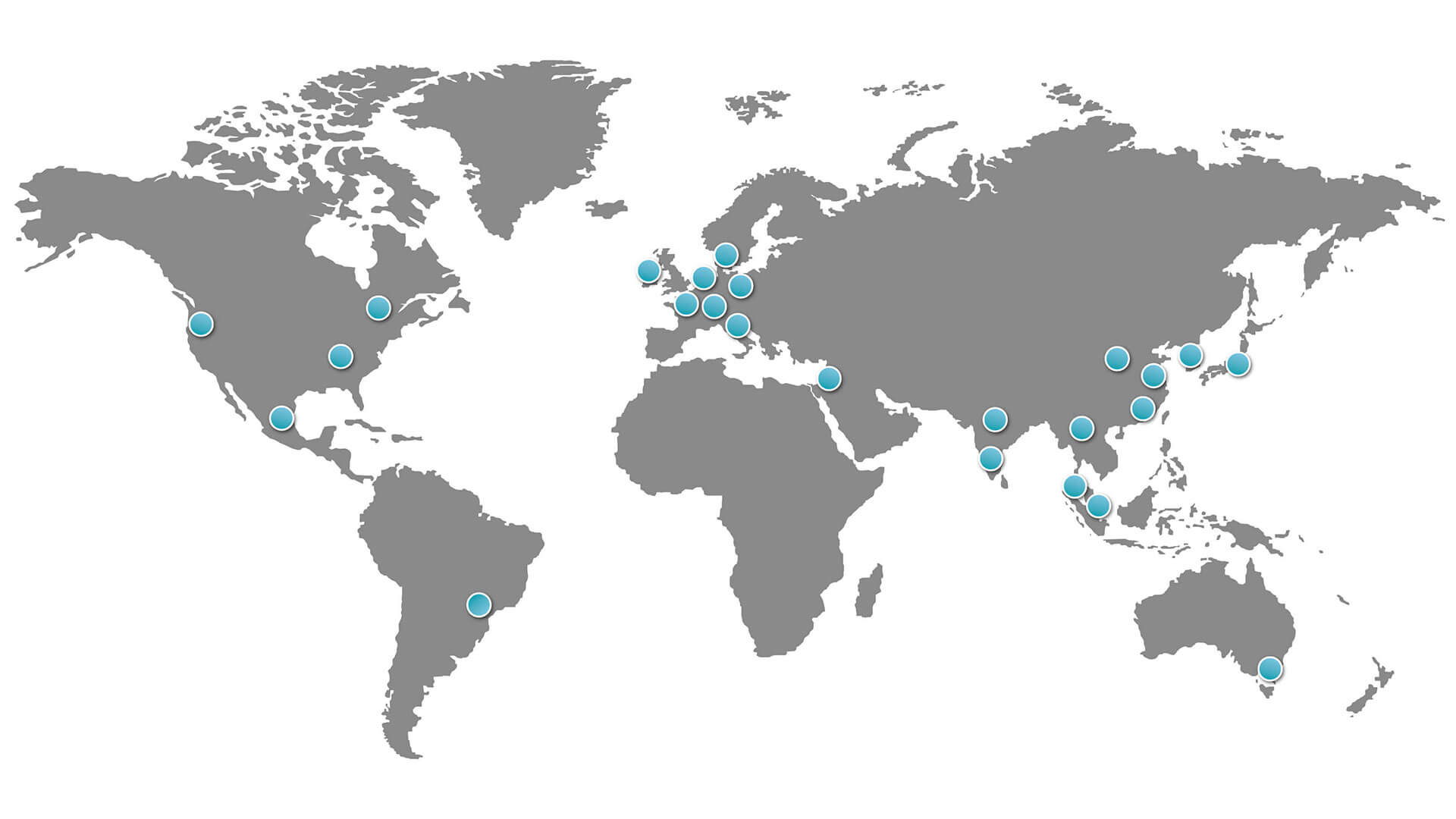 3AM Distributor's Location Worldwide by Country.